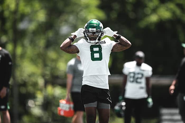 New York Jets WR Elijah Moore at minicamp